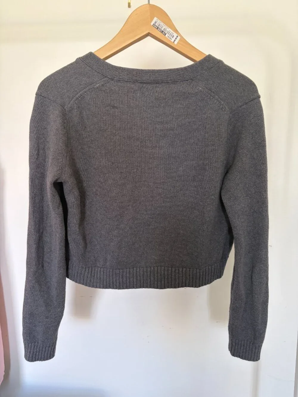 Sunday Best (Aritzia) Grey Cropped Cardigan - Picture 2 of 4